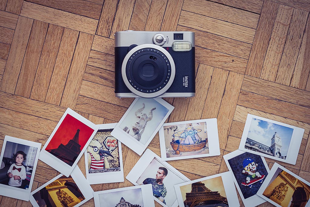 L'instax Mini 90 vous laisse travailler avec un large éventail d'outils pour composer vos images.