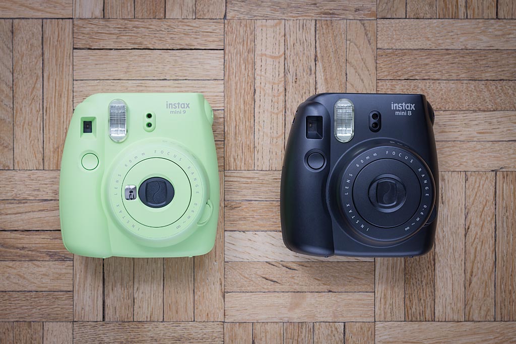 L'Instax Mini 9 et son prédécesseur, l'Instax Mini 8