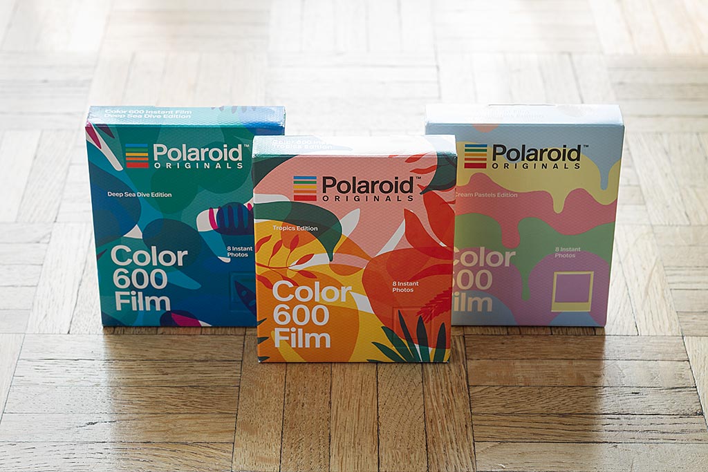 Polaroid Originals fait honneur à la saison estivale avec la sortie de trois films spéciaux : Ice Cream Pastels , Tropics et Deep Sea Dive. Youpi !