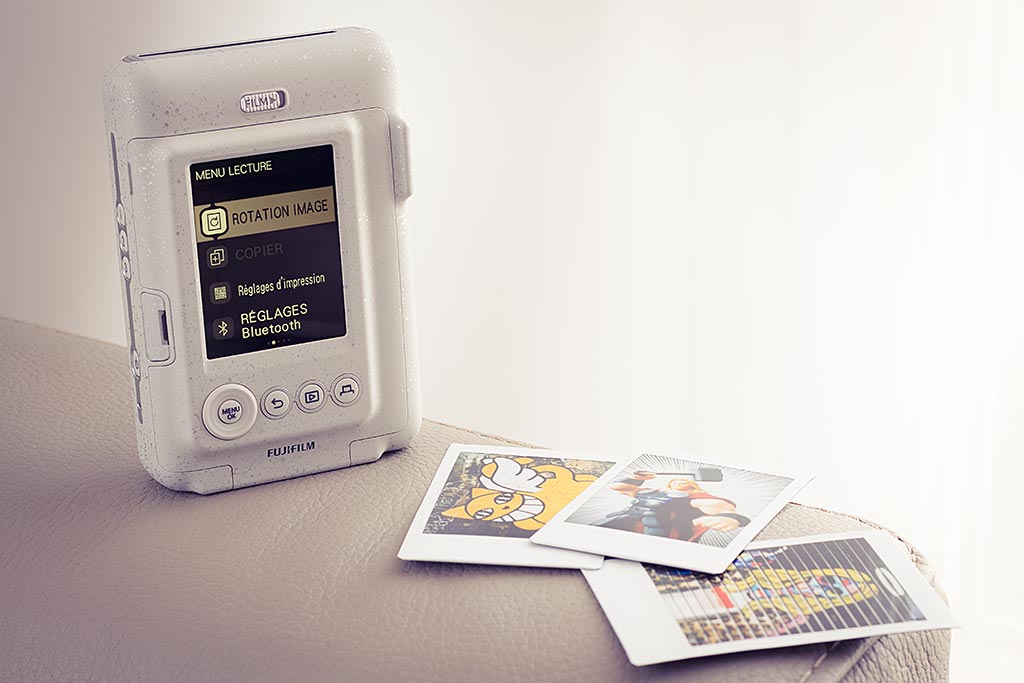 L'Instax Mini LiPlay offre de multiples options, que ce soit pour prendre ou modifier des images.