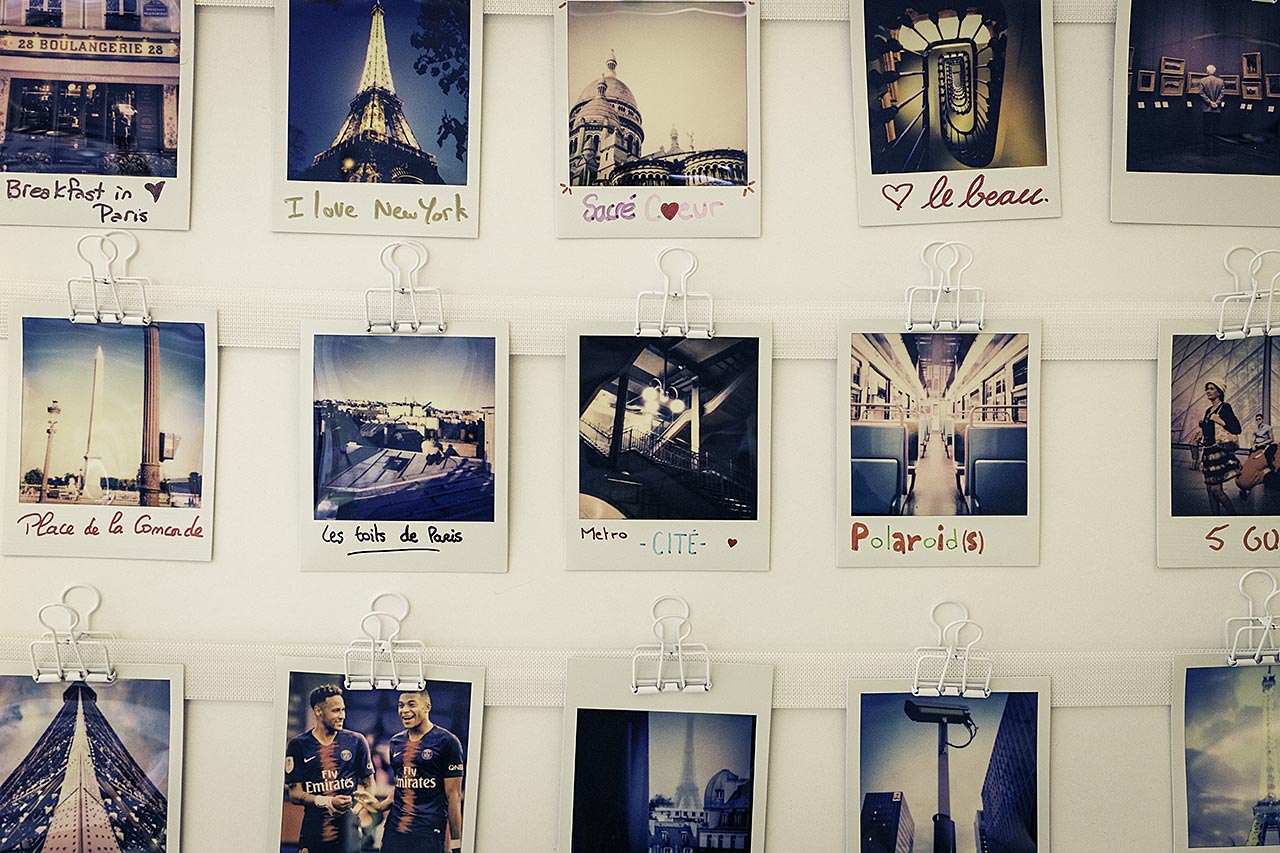 15 façons originales d'accrocher ses Polaroïds sur le mur